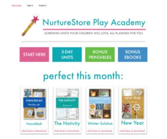 Nurturestore.com(Put the magic back into learning) Screenshot