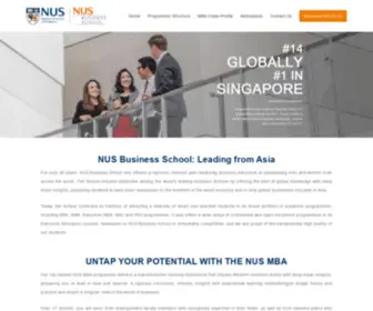 Nus-Mba.com(NUS Business School) Screenshot