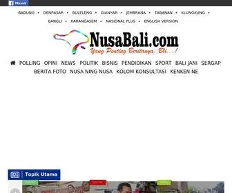 Nusabali.com(Media berita online Bali) Screenshot
