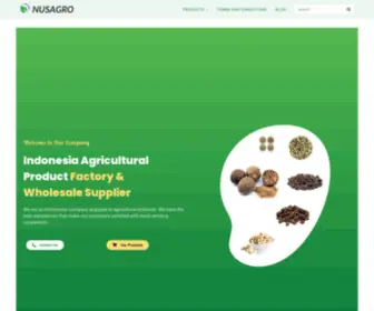 Nusagro.com(Indonesia Agricultural Product) Screenshot