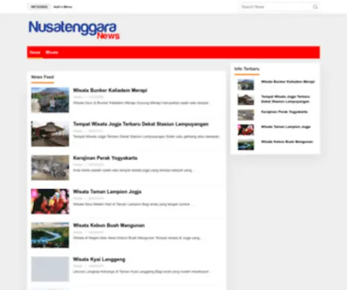 Nusatenggaranews.com(Info Tempat Wisata Nusa Tenggara Terbaru) Screenshot