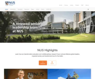 Nus.edu.sg(NUS university of Singapore) Screenshot