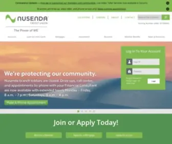 Nusenda.org(Nusenda Credit Union) Screenshot