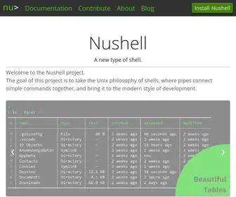 Nushell.sh(A new type of shell) Screenshot