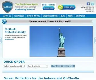 Nushield.com(Screen Protectors) Screenshot