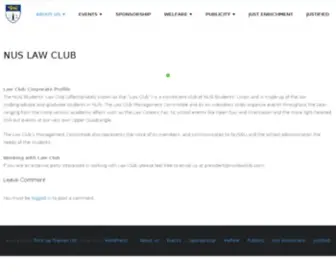 Nuslawclub.com(NUS Law Club) Screenshot