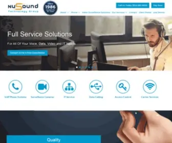 Nusound.com(Business Phone Solutions for the New York Tri) Screenshot