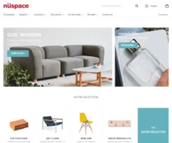 Nuspace.ca(Nüspace Mobilier (Canada)) Screenshot