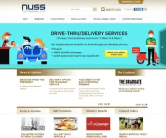 Nuss.org.sg(The National University of Singapore Society (NUSS)) Screenshot