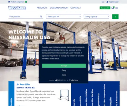 Nussbaum-Usa.com Screenshot