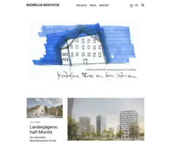 Nussmueller.at(Architektur Studio in Graz) Screenshot