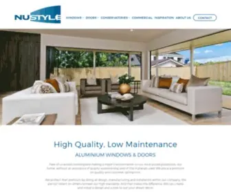 Nustyle.co.nz(Aluminium Windows) Screenshot