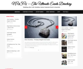 Nusuevents.com.au(Wedding, Arts, Craft, Jewellery, Social, Corporate Event in Australia) Screenshot