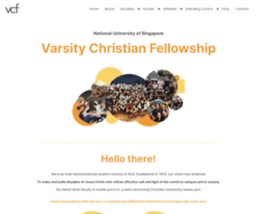 NusvCf.com(NUS Varsity Christian Fellowship) Screenshot