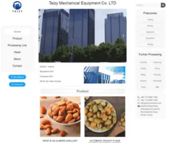 Nut-Machine.com(Nut Processing Machinery) Screenshot