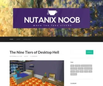 Nutanixnoob.com(More tea) Screenshot