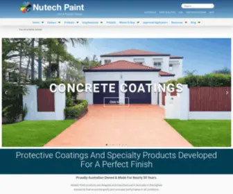 Nutechpaints.com.au(Nutech Paint) Screenshot