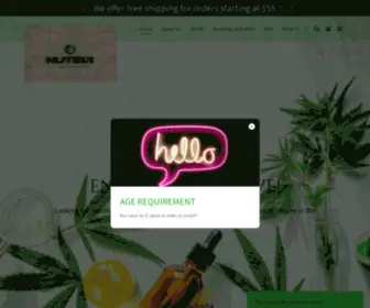 Nuteirhemp.com(CBD oil capsules) Screenshot