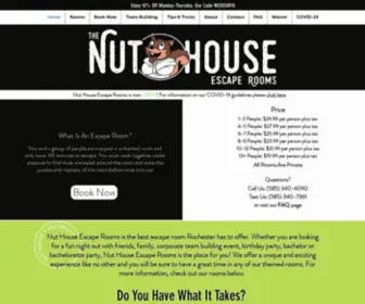 Nuthouseescaperooms.com(Nut House Escape Rooms) Screenshot