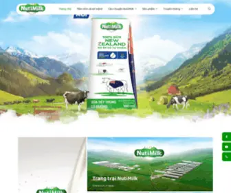 Nutimilk.com.vn(Website chính thức để cập nhật các thông tin của Trang trại bò sữa NutiMilk) Screenshot
