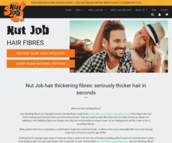Nutjob.com.au(Nut Job Hair Building Fibres) Screenshot