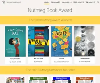 Nutmegaward.org(Nutmeg Book Award) Screenshot