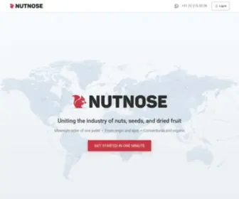 Nutnose.com(Uniting the industry of nuts) Screenshot