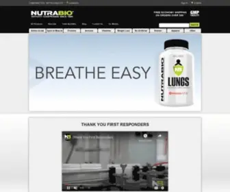 Nutrabio.com(Performance & Wellness Nutrition) Screenshot