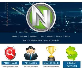 Nutracash.com(The Performance Marketing Network) Screenshot