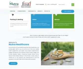 Nutraceuticalproducts.net(Diabetes Tablets Manufacturer) Screenshot