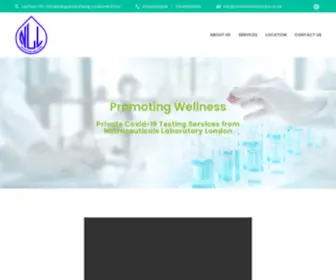 Nutraceuticalslondon.co.uk(Nutraceuticals Laboratory London Limited) Screenshot