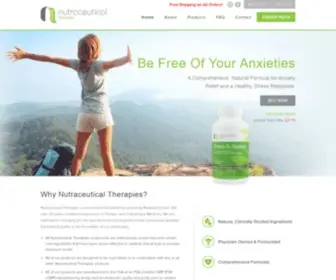 Nutraceuticaltherapies.com(Natural Formulas for Anxiety and Sleep) Screenshot