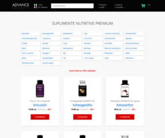 Nutraceutics.ro(ADVANCE nutraceutics) Screenshot