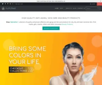 Nutrafeel.com(SKIN CARE AND BEAUTY PRODUCTS by NutraFeel) Screenshot