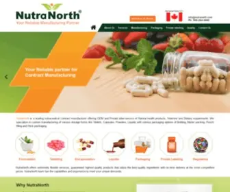 Nutranorth.com(Natural health products) Screenshot