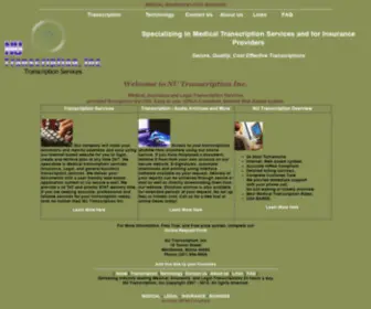 Nutranscription.com(Leading provider of medical transcription services) Screenshot