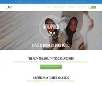 Nutrapooch.com(Nutrapooch) Screenshot