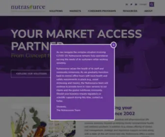Nutrasource.com(Vitamins) Screenshot