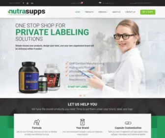 Nutrasprivatelabel.com(NutraSupps Private Label) Screenshot