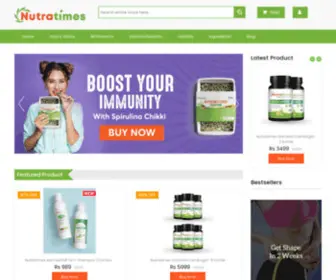 Nutratimes.com(Helping You Live Healthy) Screenshot