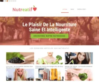 Nutreatif.com(Parce que vous méritez ce qu'il y a de mieux pour votre santé) Screenshot