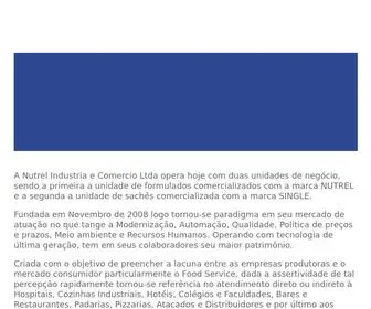 Nutrel.com.br(Sachês e blisters) Screenshot