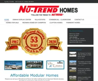 Nutrendomaha.com(Nu-Trend Homes) Screenshot