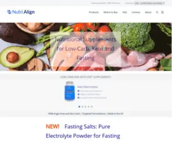 Nutri-Align.com(Nutritional Supplements for Keto) Screenshot