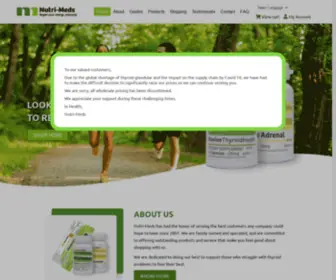 Nutri-Meds.com(Thyroid supplements and Adrenal Support the Natural Way) Screenshot