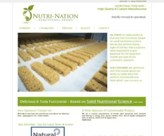 Nutri-Nation.com(Nutri-Nation Functional Foods) Screenshot