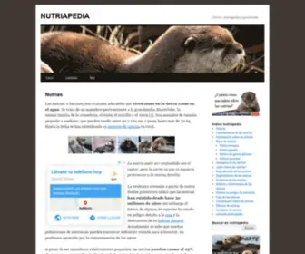 Nutriapedia.com(Enciclopedia Especializada) Screenshot