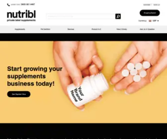 Nutribl.com(Private Label Supplements) Screenshot