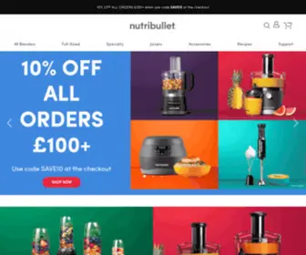 Nutribullet.co.uk(Shop all Bullets and Blenders) Screenshot