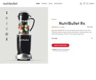 Nutribulletrx.com(Optimized nutrition extraction with smart technology) Screenshot